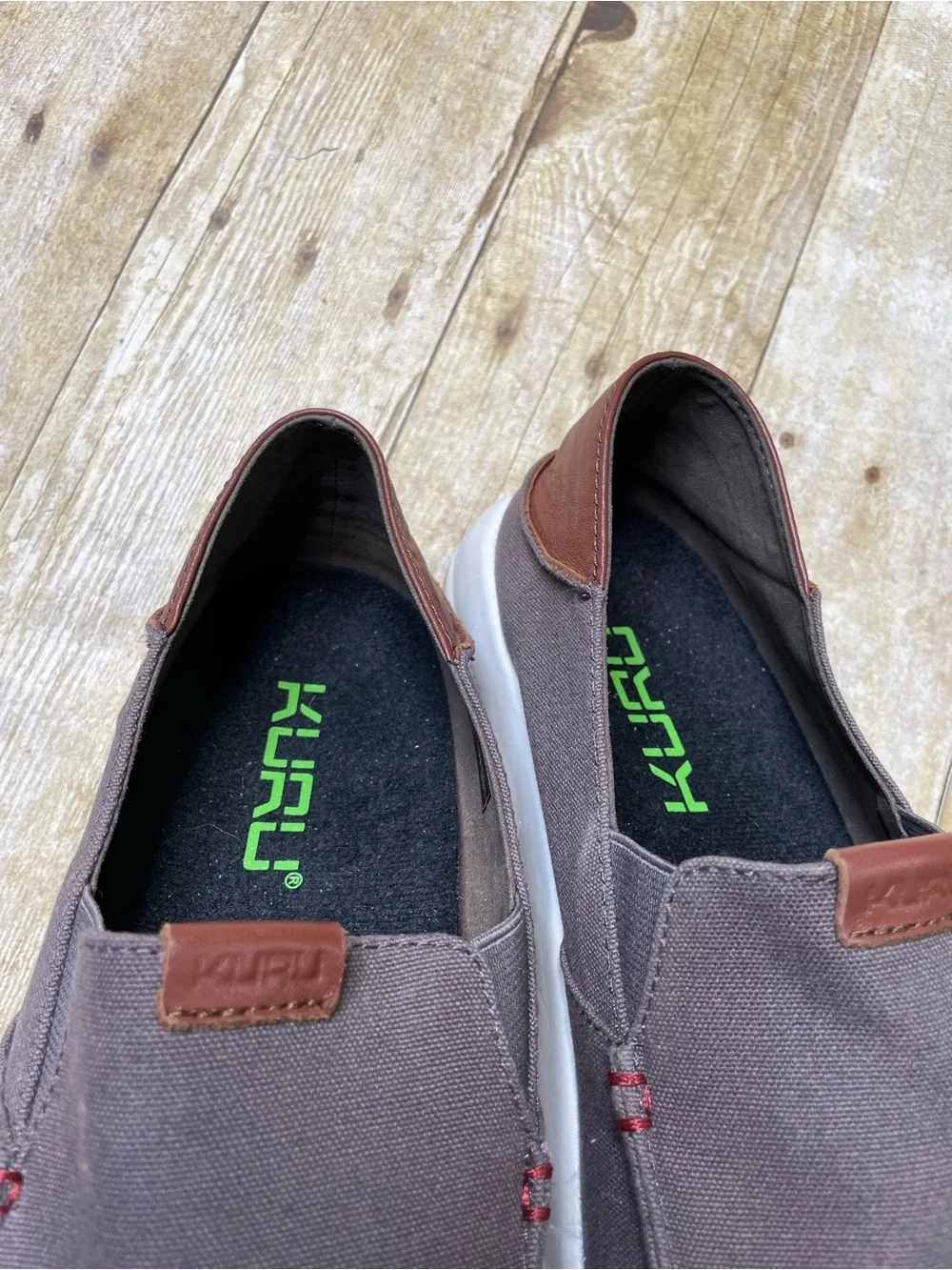 Kuru Men’s Pace Slip On Loafer Deck Sneaker Shoes In Brown